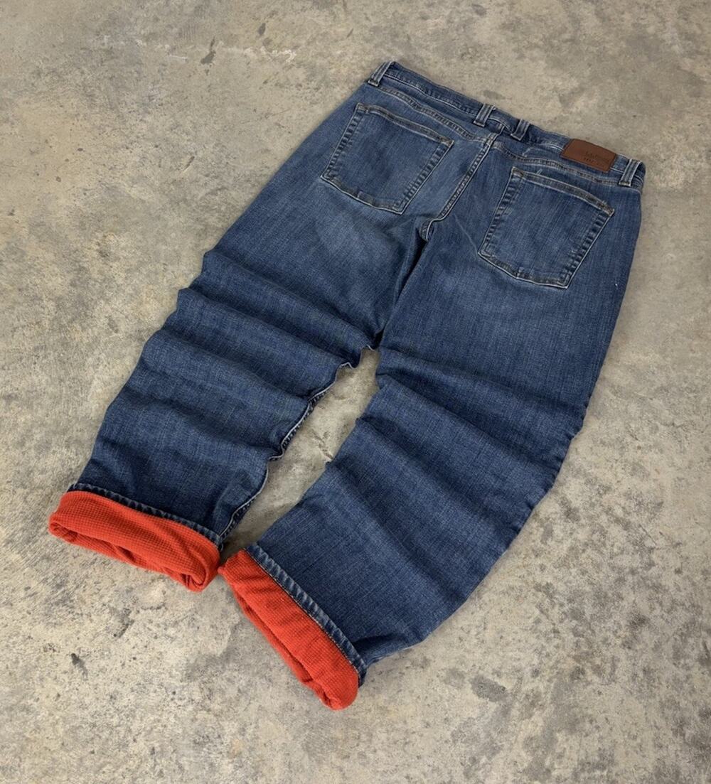 LL Bean Jeans Men’s 35x29 Medium Wash Thermal Lined Comfort Waist